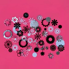 DIE CUT PAPER DOILY FLOWERS