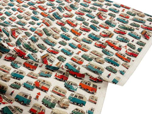 Camper van fabric linen look - camper,