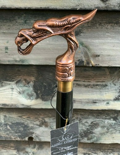 Dragon handle foldable black - dragon,