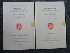Edinburgh Festival 1948 Royal Lyceum Theatre Original Vintage Programmes