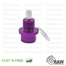 PURPLE Magnetic Sump Plug & Washer - Toyota Starlet GT Turbo Glanza V EP82 EP91