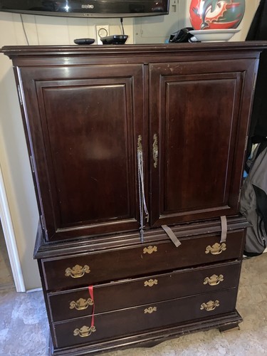 Cherry oak wardrobe - cherry,