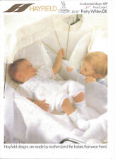 Knitting pattern for a baby/reborn, dress, pants and bootees in double knitting