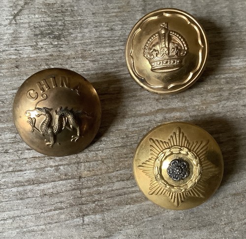 Brass military buttons - military,
