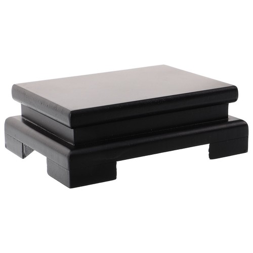 Wood rectangular display base - wood,