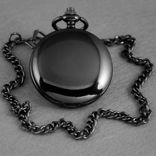 Silver mechanical pocket watch - pocket,