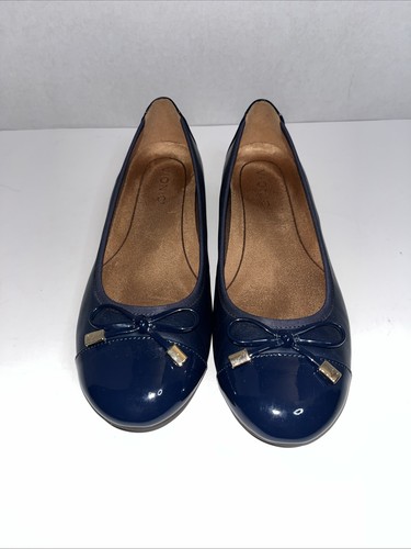 Vionic minna navy blue - blue, patent