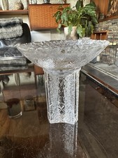 Vintage 1984 Orrefors Winter Olympic Candle Holder By Lars Hellsten.