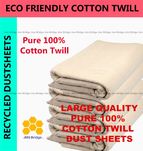 Cotton twill dust sheets - cotton,