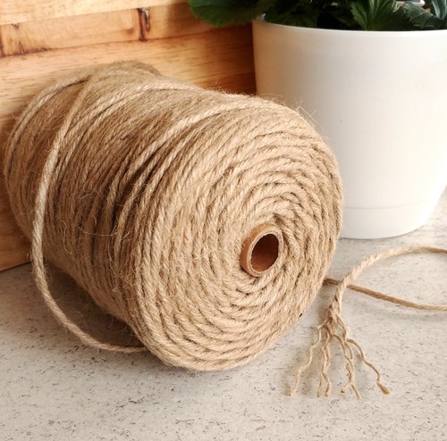 200m natural jute twine cord - natural,