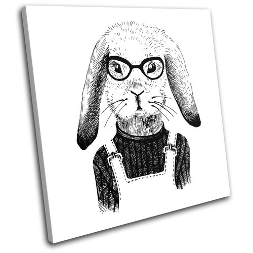 Hipster animals rabbit bunny - rabbit,