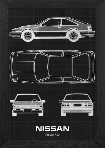 Nissan silvia s12 framed - nissan,