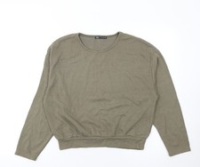 ZARA Women Green Crew Neck