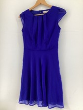 Billie & Blossom UK 10 Blue Chiffon Keyhole Cocktail Party Dress