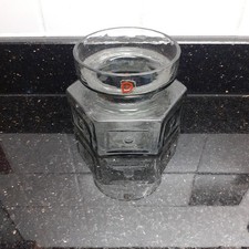 Dartington Glass/Crystal FT88 Hexagon Candle Holder Approx 8cm tall Smoked Glass