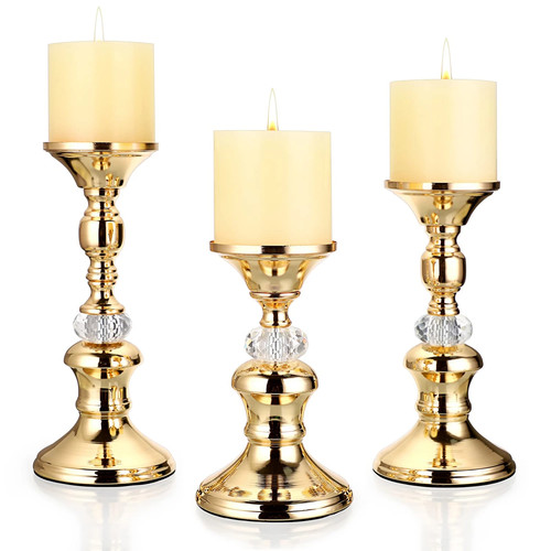 Elegant gold metal pillar - gold,
