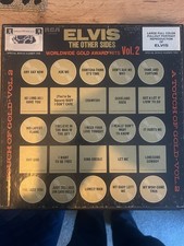 Elvis Presley Worldwide Gold Awards Hits Vol 2 Complete With Poster And Cloth