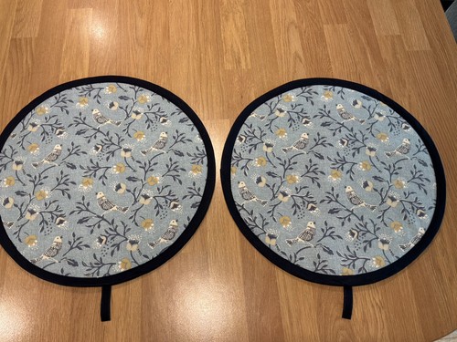 Aga covers birdsong fabric