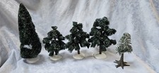 Dept 56 Snow Village Accessory Large Pine Trees x 4