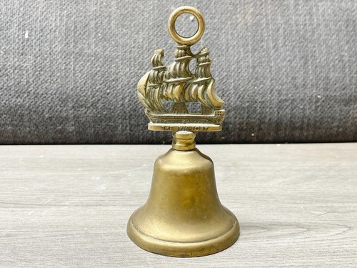 Vintage old brass bell - vintage, hms