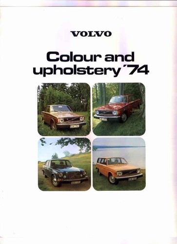 1974 volvo range colour trim - volvo,