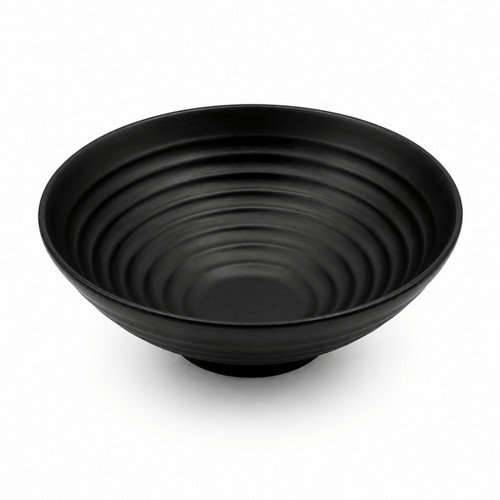 22cm black melamine noodle - black,