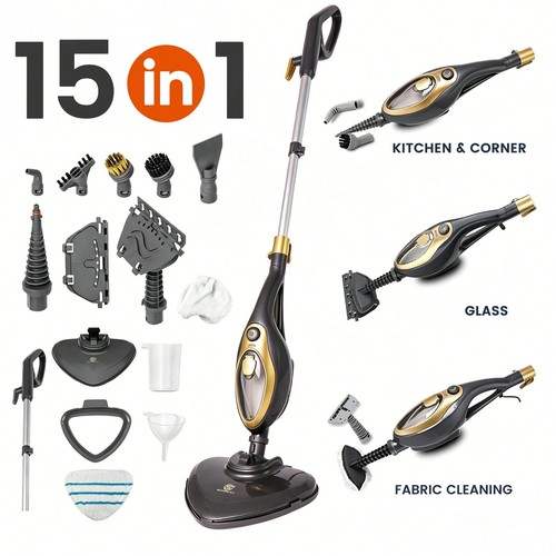 Steam mop handheld - 15-in-1, &