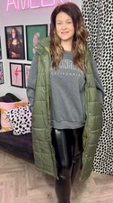 Green Longline Gilet