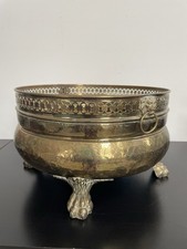 Ornate Fitted Hammered Brass