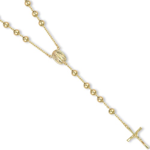 Yellow gold rosary - yellow, beads