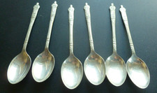 6 nickel 33 silver tea spoons