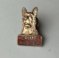 Alsatian Dog Pin Badge: Crime
