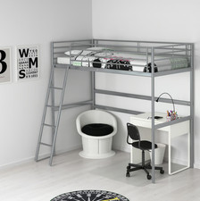 IKEA Svarta Metal Loft Bed