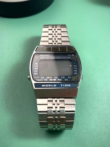 Seiko digital world time - seiko, time"
