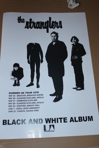 The stranglers punk poster - punk, a3