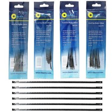 Scroll Saw Blades 10, 14, 21, & 24TPI Carbon Steel Pin Ended 130mm Long 10PC