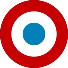 French Target Tricolour Vinyl Sticker mods car window scooter Francais France