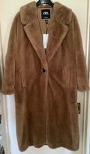 Zara Camel Brown Faux Fur