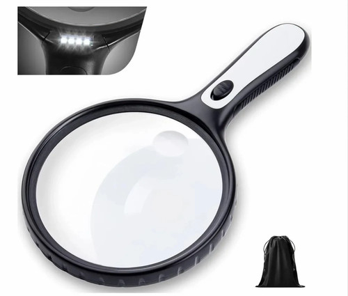 10x led handheld magnifying - 10x,
