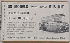 GS MODELS 4MM 1/76 WHITE METAL