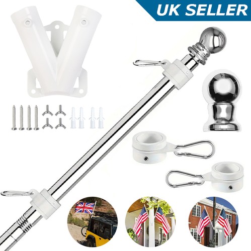 Flag pole kit heavy - heavy, duty