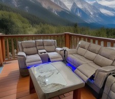 Hannah 3 + 2 Beige Sofa Set