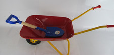 Rolly Toys Kids Metal Wheel Barrow Child's Red Wheel Barrow Garden Toy