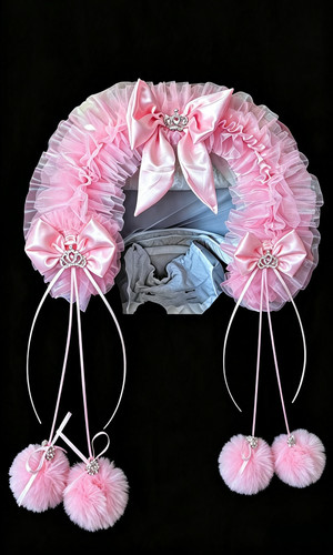 Luxury frilly pram - luxury, trim