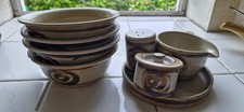 Abaty Stoneware Bowls & Condiment Set