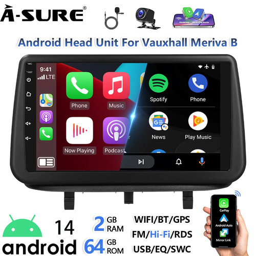 64gb android15 apple carplay - 2+64gb,