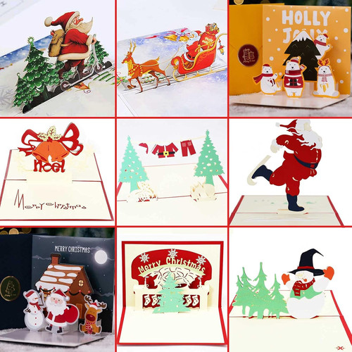 Christmas greeting cards - 3d,