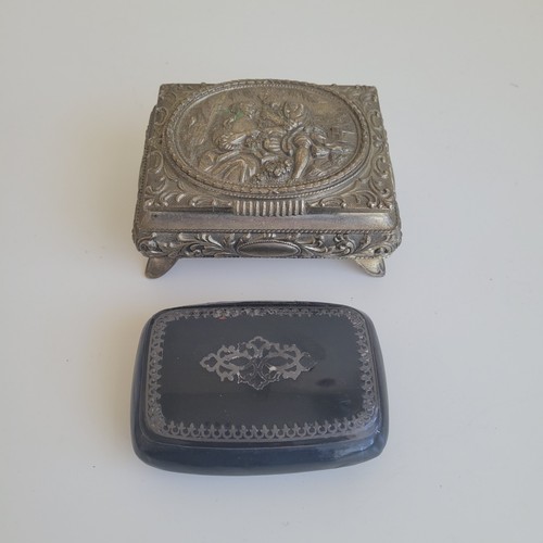 Two antique ornate trinket - two,
