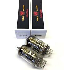 Matched Pair ECC83  12AX7 New Valve Tubes Gold Class Made By Shuguang China