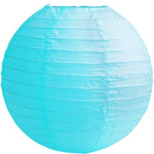 TtS 8"16"18"20"22"24"30" BLUE Round Paper Lanterns Lamp Shade Wedding Birthday